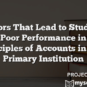 Factors That Lead to Students Poor Performance in Principles of Accounts in Post Primary Institution